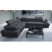 GALA MAX - 280*280cm - Corner Sofa Bed + footstool 100*55cm