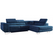 ANTONY - BLUE -  Corner Sofa Bed
