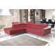 TORONTO 2 __250*230cm - RED Faux Leather - Corner Sofa Bed