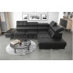 EUFORIA __300 * 225cm - BLACK Faux Leather - Corner Sofa