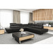 EUFORIA MAX __300 * 300cm - BLACK Faux Leather - Corner Sofa