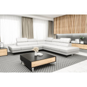 EUFORIA MAX __300 * 300cm - WHITE Faux Leather - Corner Sofa