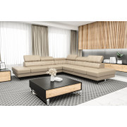 EUFORIA MAX __300 * 300cm - BEIGE Faux Leather - Corner Sofa