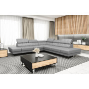 EUFORIA MAX __300 * 300cm - GREY Faux Leather - Corner Sofa