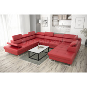 GALA MAX 1 -  Corner Sofa Bed -  ( REAL LEATHER ) !!!