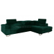 ANTONY -  Corner Sofa Bed - Dark Green