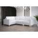 ANGIE 2  -  Corner Sofa Bed - White Faux Leather