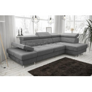 GALA MINI -  Corner Sofa Bed - GREY Fabric