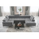 TORONTO MAX 1 -  185*350*168cm - Corner Sofa Bed