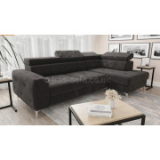 OLAF 251*170cm  -  Corner Sofa Bed - Dark grey
