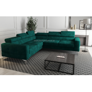 TORONTO MAX 250*250cm - Corner Sofa Bed + Footstool 100*55cm