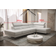 EUFORIA __300 * 180cm - White Faux Leather  - Corner Sofa