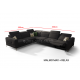 MALMO MAX + RELAX - 250*330cm   -  Corner Sofa Bed